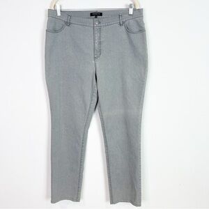 Lafayette 148 New York Gray Straight Leg Jeans